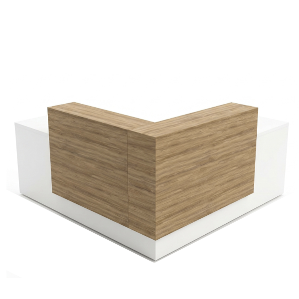 overture l-shaped reception desk