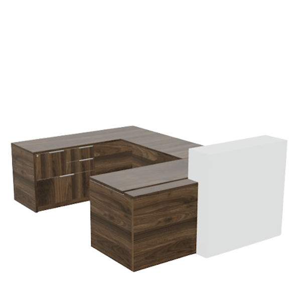 height adjustable u-shaped reception desk