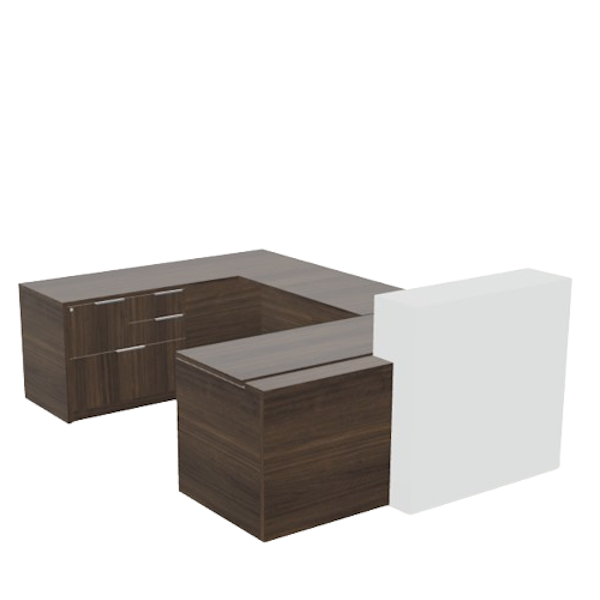 height adjustable u-shaped reception desk