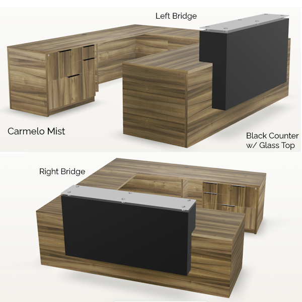 Overture_Reception U Desks - Carmelo - T-10442 U-shaped Reception Desk