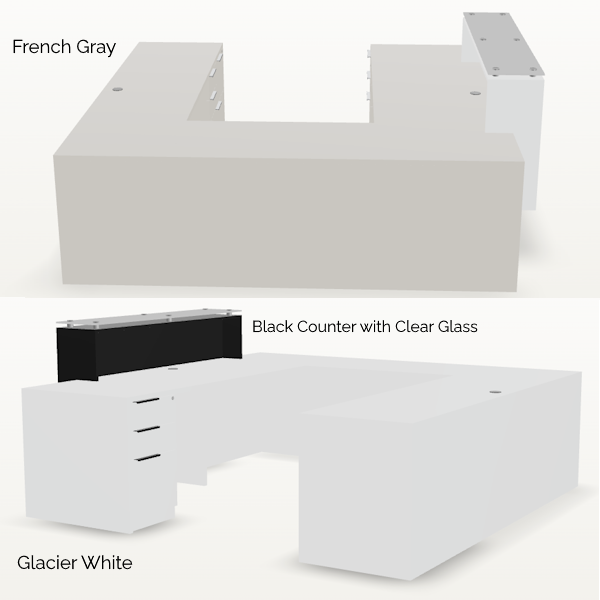 Overture_Reception U Desks T-10442 U-shaped Reception Desk