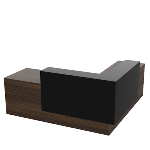 overture l-shaped reception desk