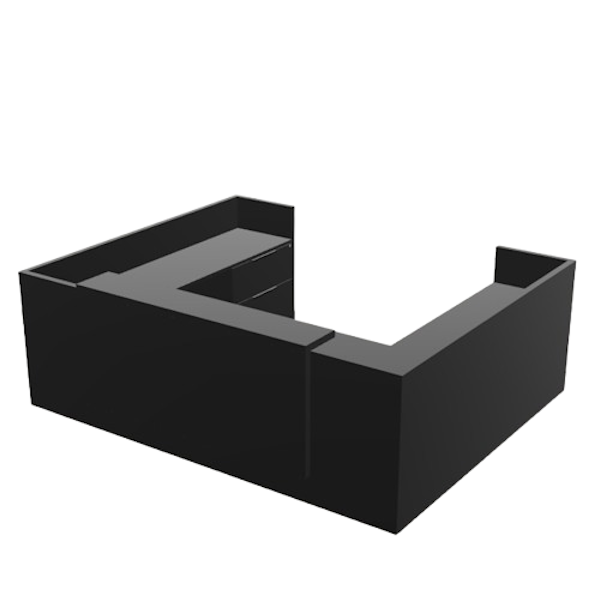 large u shaped reception desk