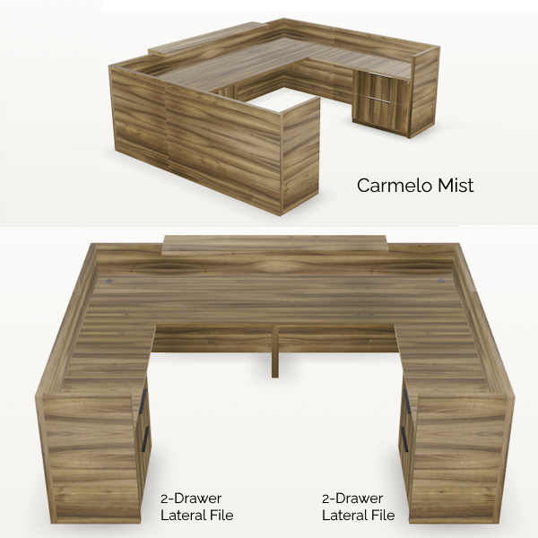 U-Desk-Hang-On Counter - Carmelo Mist - T-10452-Info large u shaped reception desk