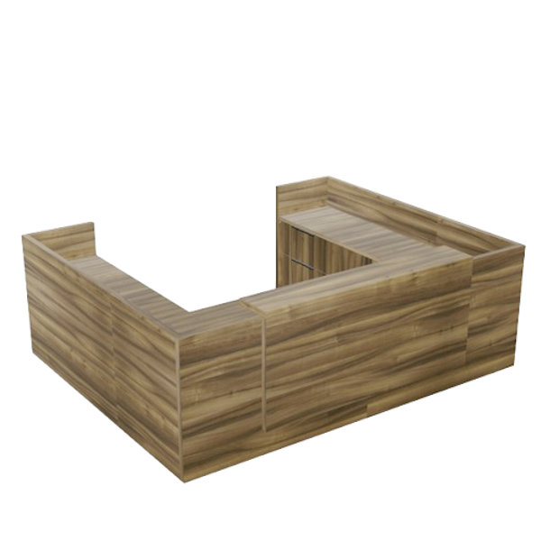 large u shaped reception desk